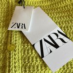 ZARA NWT  Lime Green Crochet Knit Scallop Hem Crop Top Bloggers Fav Photo 6