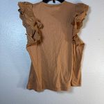 joe's jeans Joe’s eyelet flutter Sleeve Top SZ:M Photo 4
