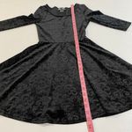 Spin Doctor Black Velvet Damask Dress XS Gothic Witchy Fit & Flare Photo 5