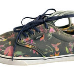 Vans  Floral Print Lace Up Sneakers Women’s Size 8 Off The Wall Photo 0