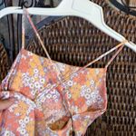 Skatie NWT Floral Print Crisscross Adjustable Straps Swimsuit Size S Photo 2