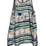 Worth Men's Sleeveless Silk Summer Print Top Blue Size M Size M Photo 0