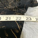 Vintage Black and Brown Leaf Print Tunic Size XL Photo 2