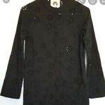 Patrick Robinson‎ Eyelet Tunic Dress Coverup Black Photo 2