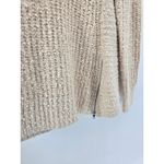 MOTH Beige Textured Knit Wool Blend Sweater Women's Medium Zip Front Tan Photo 1