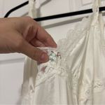 Vintage White Slip Dress Lace Detail Size Small/ Medium Photo 3