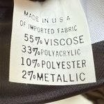 Doncaster Women's Black Metallic Floral Cropped Blazer Photo 4