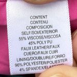 WAYF NWOT  Anthropologie Barbiecore Pink Faux Leather Crop Top / L Photo 15