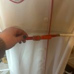 Leslie Fay Vintage Dress with Rope Belt and Pocket Kerchief Red and White Photo 1