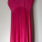 Vintage Soft Moments Pink Lace Top Nylon Bottom Nightgown Small Photo 0