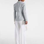 Veronica Beard  Miller Seersucker Striped Dickey Jacket Blue/White Sz 4 Photo 3