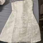 Peppermayo  Mini Dress White Strapless Photo 0
