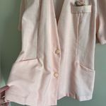 Vintage Carriage Court Pink Blazer Top Sz L/XL, Lightly Structured, USA Made Size L Photo 3