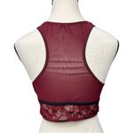 One Teaspoon  Wine Red Mesh Lace Bralette Size Small NWOT Casual Loungewear Bra Photo 2