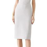 AQ/AQ  Oyster Veronika Grey Cowl Neck Sleeveless Sheath Dress Photo 0