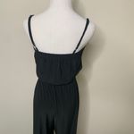 Y2K Wishes Black Jumpsuit Ruffle Camisole Straps Sz Medium Photo 3