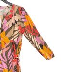 Loft  Dress Womens S Floral Tropical Tiered Midi Resort Cruise Beach Popover NEW Photo 6