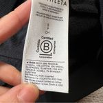 Athleta Women’s Black Long Sleeve Henley Sweatshirt Size Small EUC Photo 3