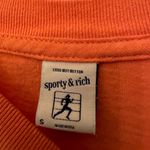 Sporty & Rich Unisex Women’s & Men’s Orange Long Sleeve Cotton Tee Size Small Photo 2