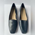 Enzo Angiolini Navy Leather Loafers 10N Women’s Made in Spain Minimalist Classic Photo 2