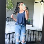 Simple Society Ripped Denim Jeans  Photo 1