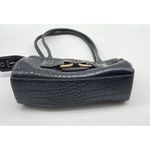 Y2K Vintage Brown Croc Faux leather MINi shoulder bag‎ multi brown Photo 6