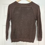 EXPRESS Brown Shimmer Open Knit Sweater Size Small Photo 1