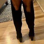 Forever 21  Over the Knee Black Suede Boots Photo 1