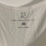 New York & Co. White Ruffled Blouse Photo 1