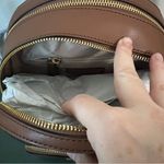 Michael Kors  Jaycee‎ Medium Backpack Brown Signature MK Logo Leather Trim Photo 4