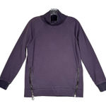 Athleta Shirt Womens XS Purple Cozy Karma Side Zip Sweatshirt Casual Athleisure Photo 0