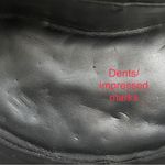 Vintage SISO Italy Black Quilted Leather Structured Oval Vanity Cosmetic Handbag Photo 14