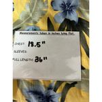 Boston Proper  Women's Yellow Floral Button Up Silk Shirt Dress Size 8 Photo 5