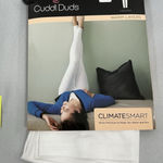 Cuddl Duds Womans NWT  Climate Smart Leggings Large White Pullon Photo 0