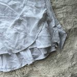 Aerie  White Linen Blend Ruffle Hem Wrap mini skirt size small NEW resort wear Photo 1