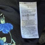 Old Navy  Floral Long Slit Sleeve Black Scoop Neck Dress Photo 6