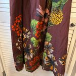 Anthropologie Maeve Beaujardin Maxi Dress in a rust brown with floral med Photo 4