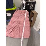 Storia  Dusty Rose Tiered Ruffle Long Sleeve V Neck Mini Dress Size S Photo 8