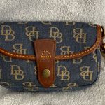 Dooney & Bourke Wristlet handbag and Brown Leather Trim and gold lettering Photo 0