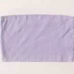 lilac purple ribbed tube top Size XS Photo 0