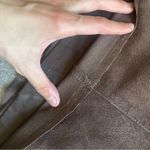 BB Dakota Vintage Brown Genuine Leather Suede High Wasted Pencil Skirt 7/8 Photo 5