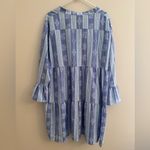 Michelle McDowell Morgan Dress Santorini Blue Size XXL NWT Tiered Babydoll Photo 1