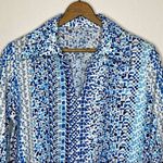 Vintage Blouse Blue Size M Photo 4