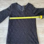 KLD Signature  Boutique Black Lace Lined Dress with Sleeves Medium Photo 7