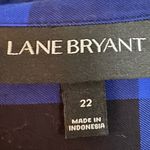 Lane Bryant Women’s  Size 22 Button-Front Plaid Shirt Photo 3
