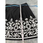 INC  International Concepts Black Aline Embroidered Floral Pattern Skirt‎ Size 14 Photo 7