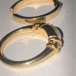 Size 5 Berebi Gold Tone Faux Pearl Dainty Ring Twisted Band Adjustable Band Photo 3