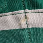 Kate Spade NWOTS Canvas Jett Beach Time 2 Way Tote Green/White Photo 7