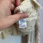 Cotton Candy LA Cable Knit Cropped Sweater Cream Neutral Size M/L Photo 3