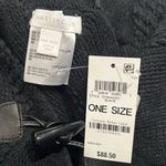 Charter Club  Raschel Knit Toggle Poncho Wrap in Black, One Size NWT Photo 6